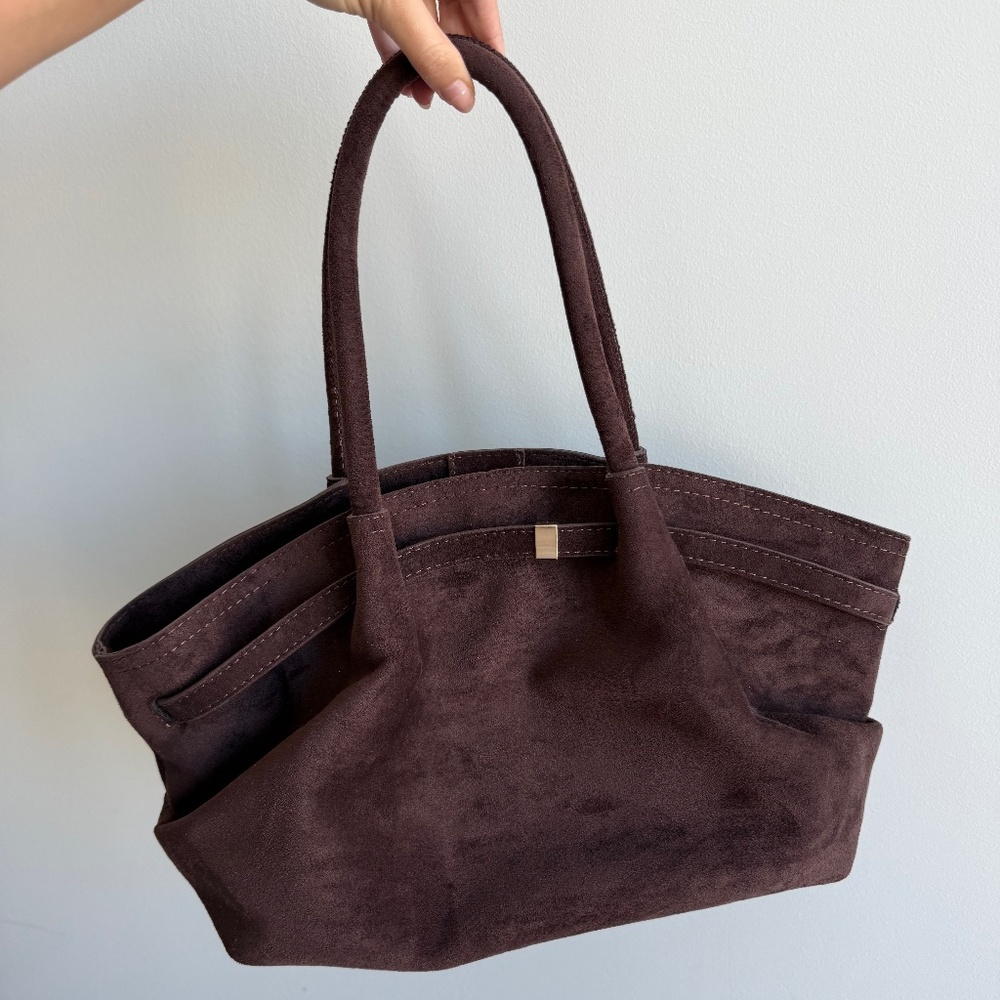Small Mocha suede bag